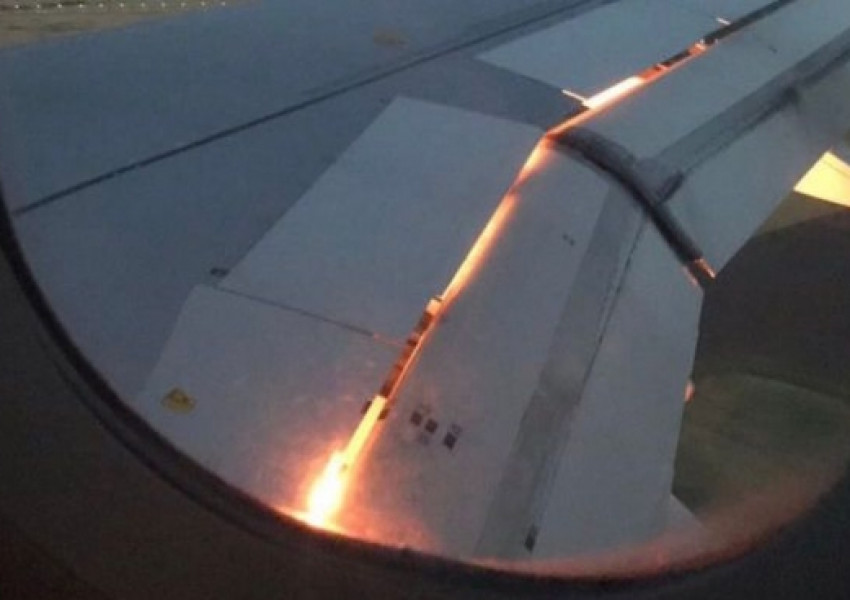 Самолетът на Саудитска Арабия пламна във въздуха