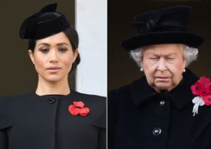 Защо Мегън не стоеше до кралицата и Кейт Мидълтън в Деня на възпоминанието (СНИМКИ)