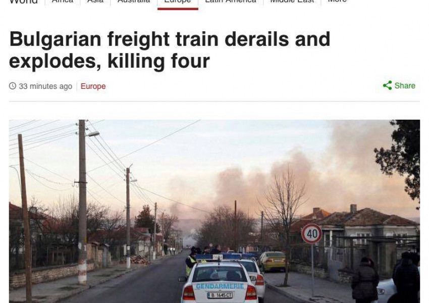 Британските медии отразиха трагедията в Хитрино (СНИМКИ)