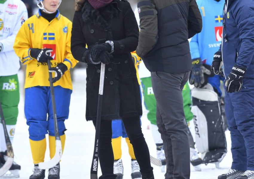 Принц Уилям и Кейт на хокей в Стокхолм (СНИМКИ)