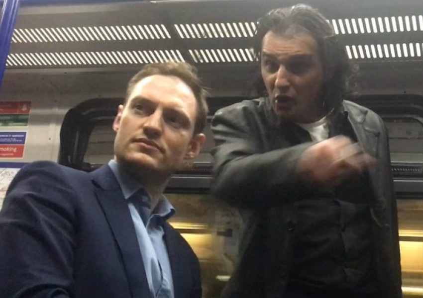 Расистки скандал в лондонското метро: Пиян англичанин се кара на поляк, че пие бира (ВИДЕО+СНИМКИ)