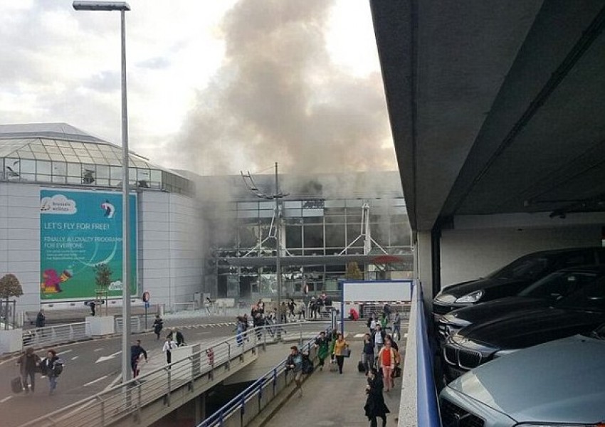 Експлозии на летището в Брюксел, има ранени (СНИМКА)