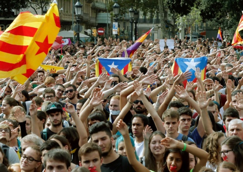 Каталуния излиза на национална стачка