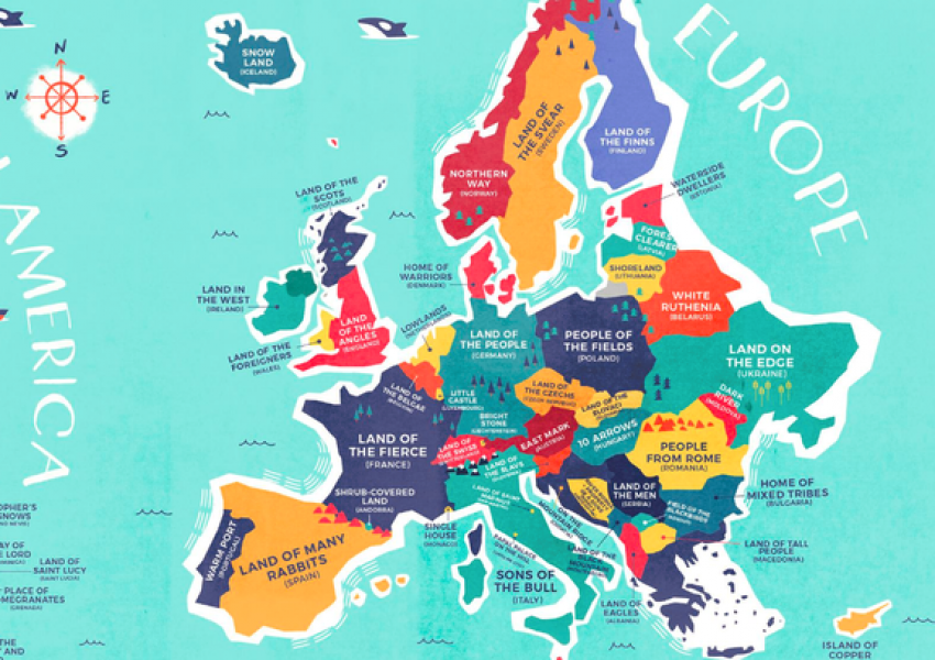 Какво значат имената на държавите в Европа