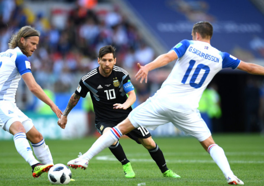 Аржентина и Исландия завършиха 1:1, Лионел Меси изпусна дузпа