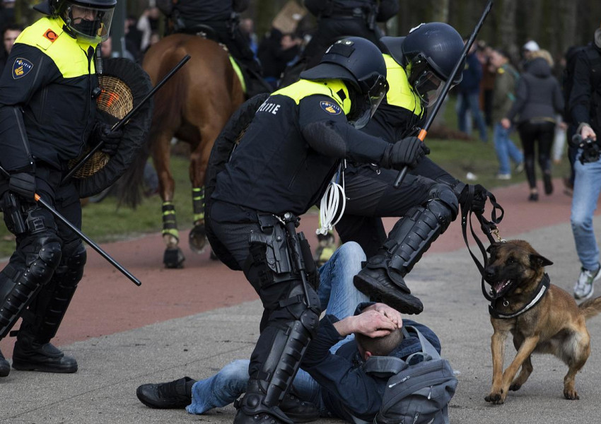 Хага: Протести срещу новите ковид ограничения в Нидерландия