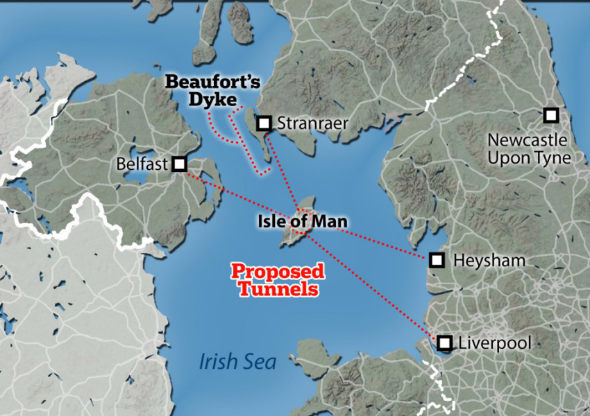Великобритания: обмислят серия от подводни тунели за да свържат британските острови.