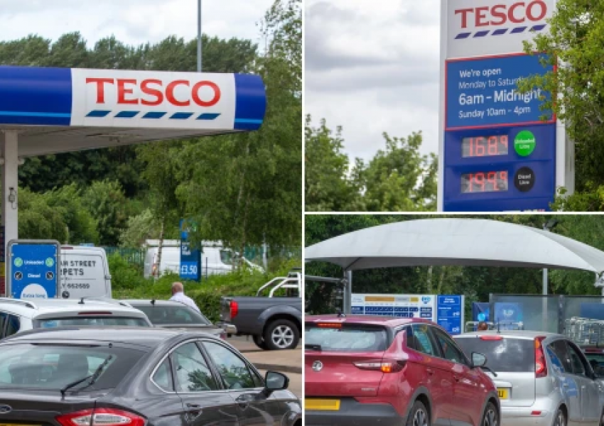 Шофьори във Великобритания извиха опашки пред бензиностанциите на Теско заради намаление 