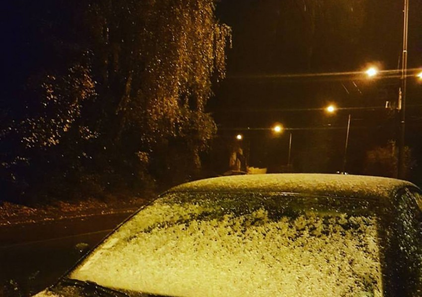 Първи сняг падна в София