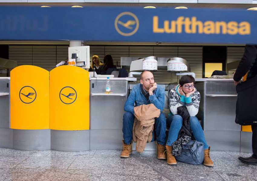 Над 800 са отменените полети на Lufthansa днес