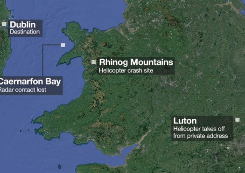 Петима загинаха при катастрофа на хеликоптер в Северен Уелс