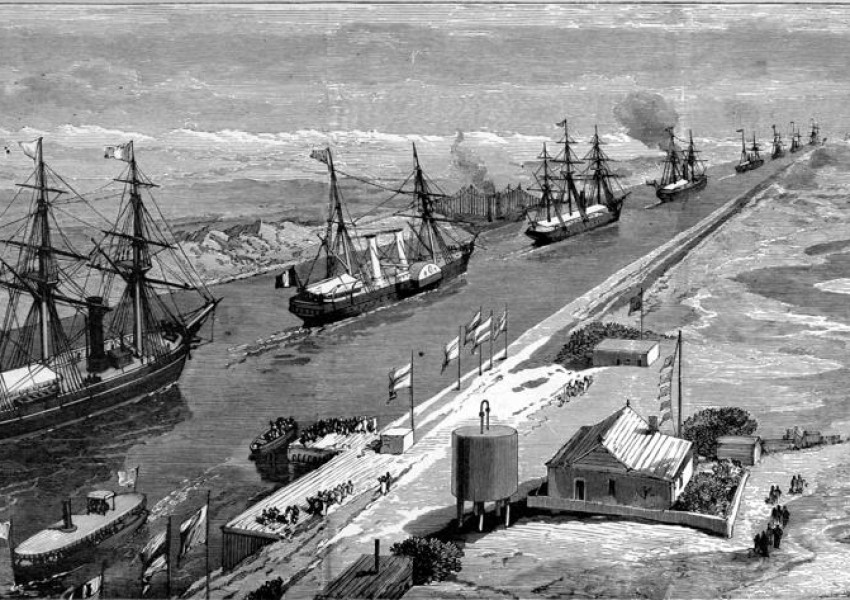 25 април 1859 г.: Започва строежът на Суецкия канал