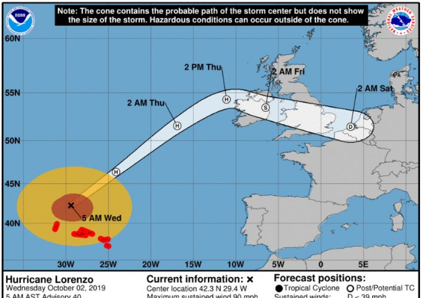 Бурята Лоренцо: Ураганни  ветрове удрят Великобритания и днес