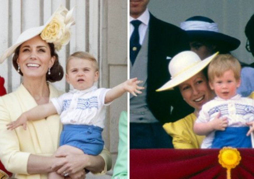 Малкият принц Луи износва бебешките дрехи на Хари? (СНИМКИ)