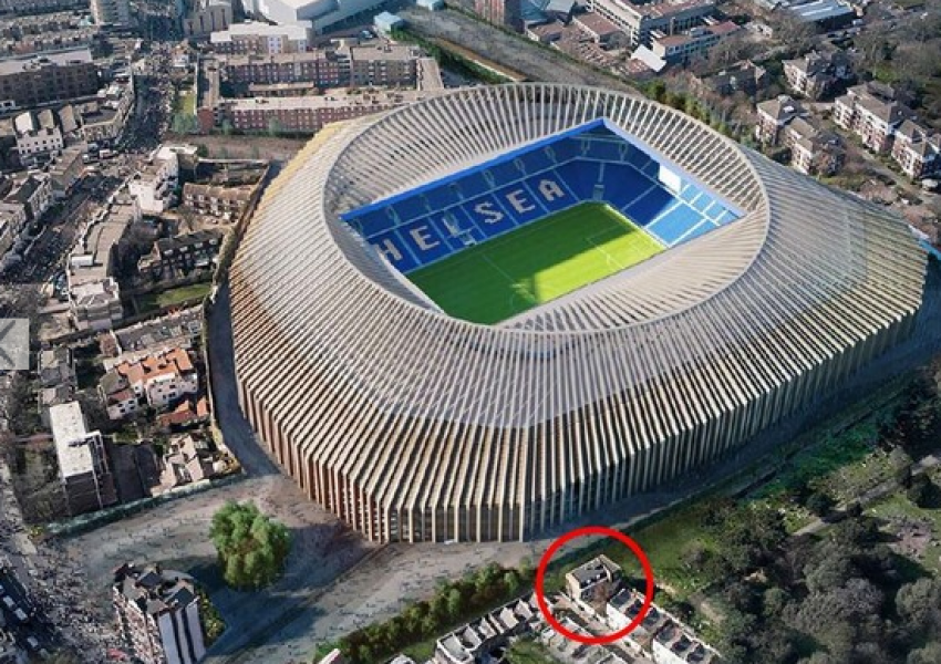 Една къща бави новия стадион на Челси