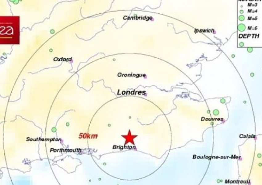 Леко земетресение в Южна Англия, усети се на летище „Гетуик“