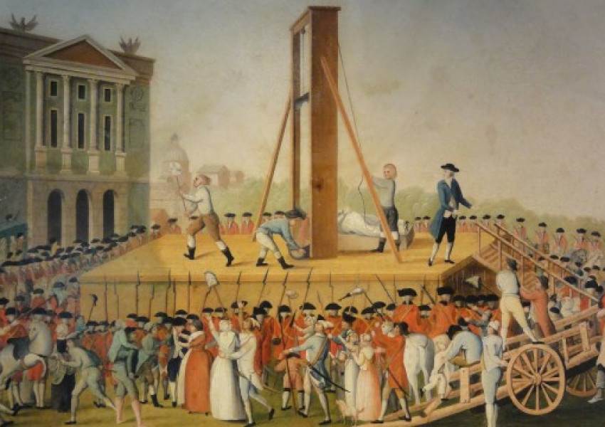 25.4.1792 г.: Във Франция е въведена екзекуция с гилотина