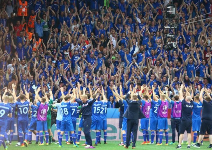 Цяла Исландия гледала победата над Англия 