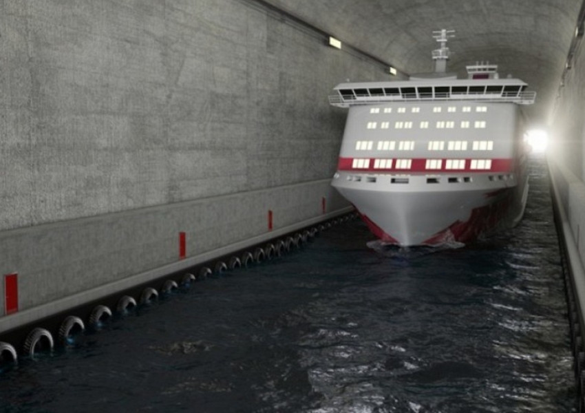 Норвегия изгражда първия в света тунел за кораби