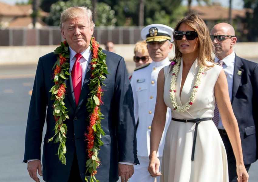 Мелания Тръмп събра погледите на Хаваите   