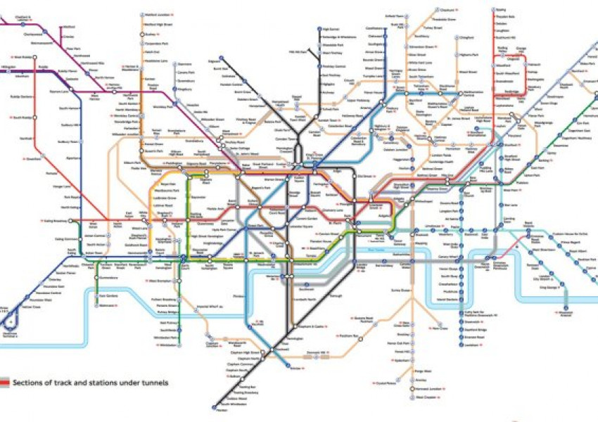  Ако страдате от клаустрофобия, погледнете тази карта на метрото