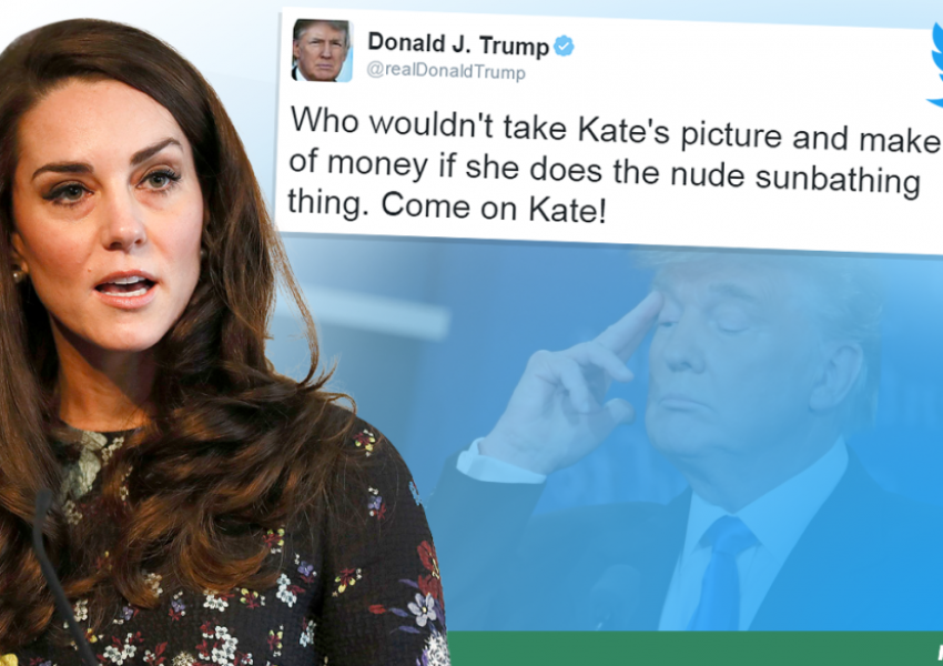 Перверзен туийт на Тръмп за Кейт Мидълтън може да го скара с кралското семейство