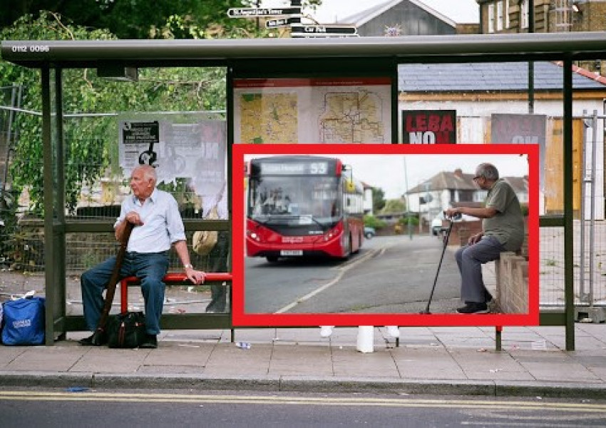 Най-тъжната автобусна спирка в Лондон на която никога не спира автобус