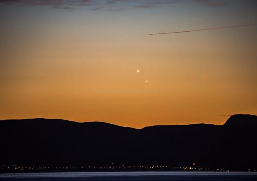 Юпитер и Венера са се виждали преди изгрев слънце в Лондон