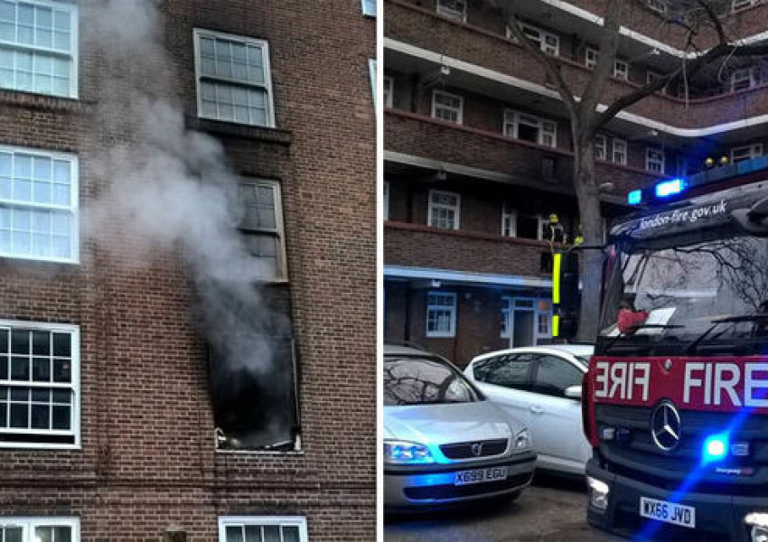 Ужасяващ пожар в Лондон, един човек е пострадал