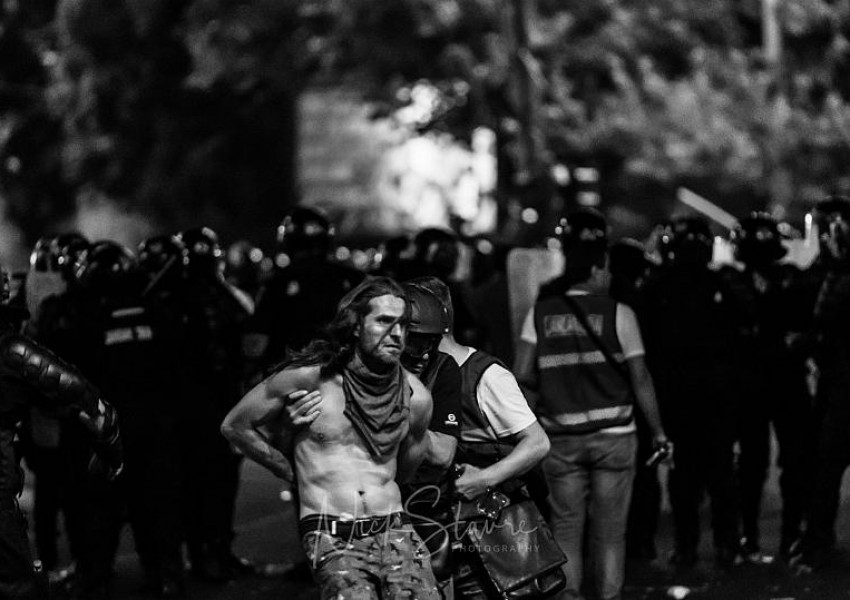Снимки: Кървавият протест в Румъния