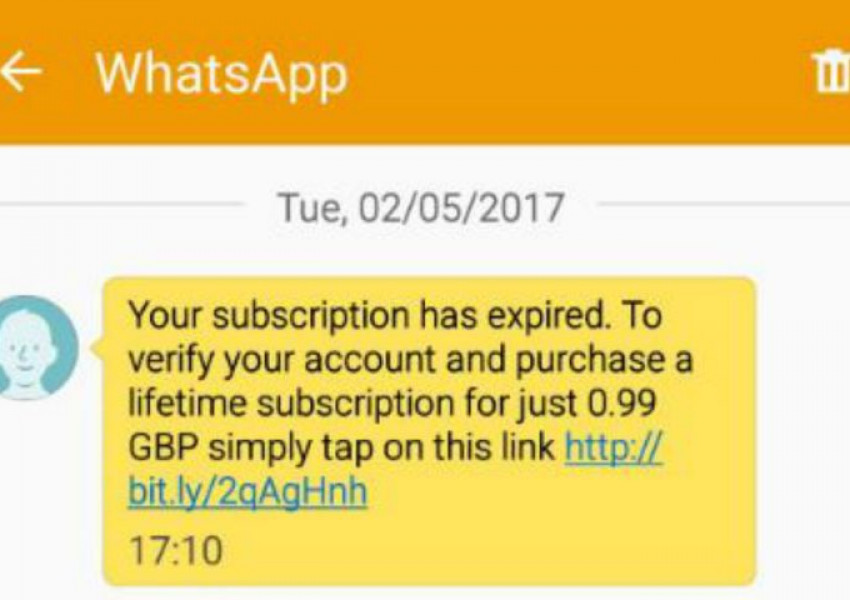 Ако получите това съобщение в WhatsApp - веднага го изтрийте!