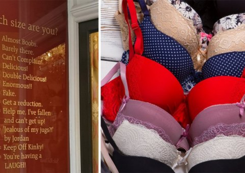 Британски магазин за сутиени засрами жените с малки гърди (СНИМКИ)
