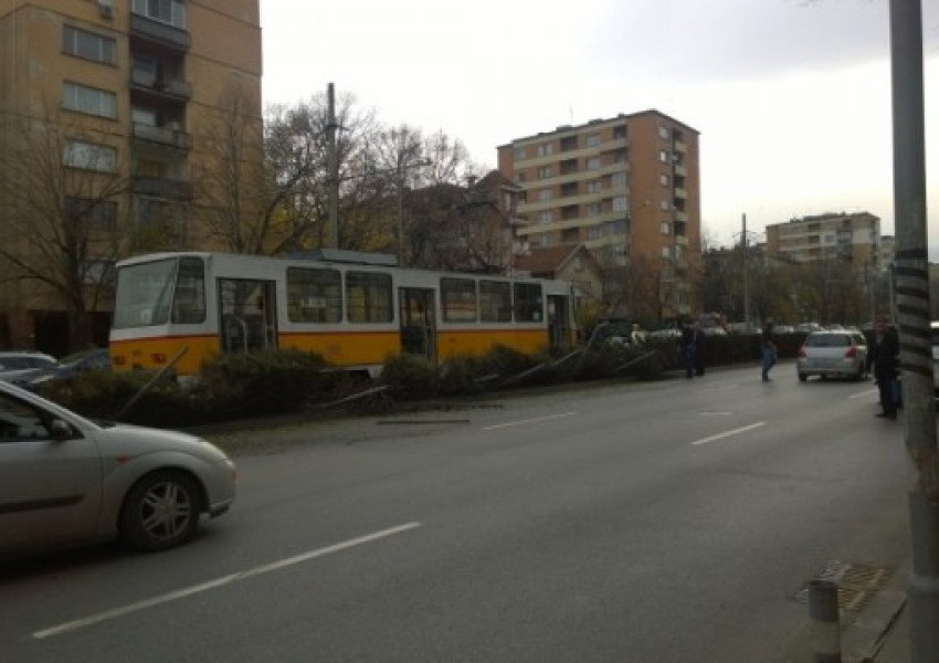 Блъснаха се трамвай и кола в "Ситняково"