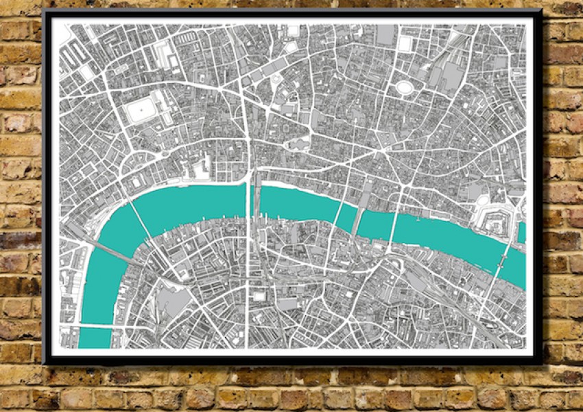 Британец рисува уникални карти на Централен Лондон (СНИМКИ)