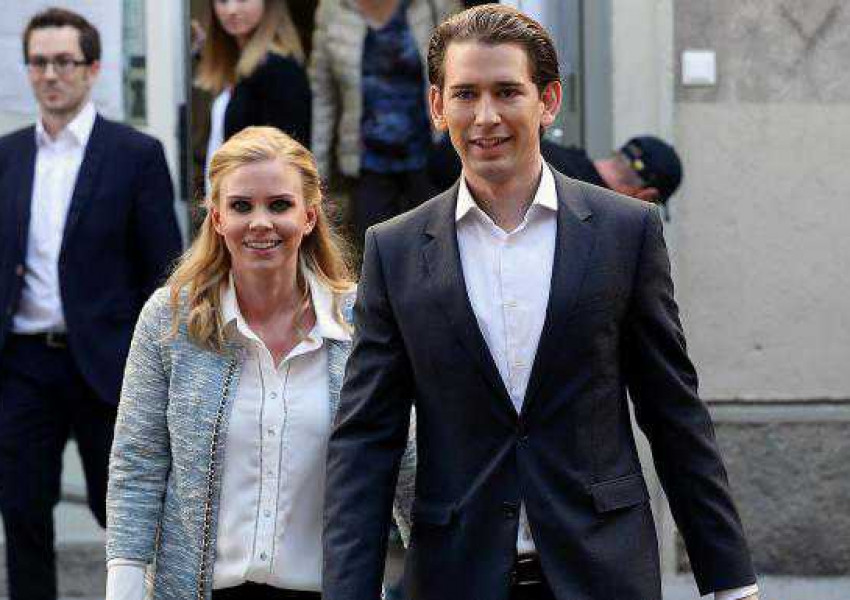 Коя е жената до младия австрийски лидер