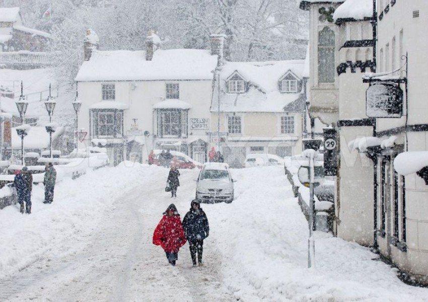 Сняг до 10 см. ще покрие голяма част от Великобритания този уикенд
