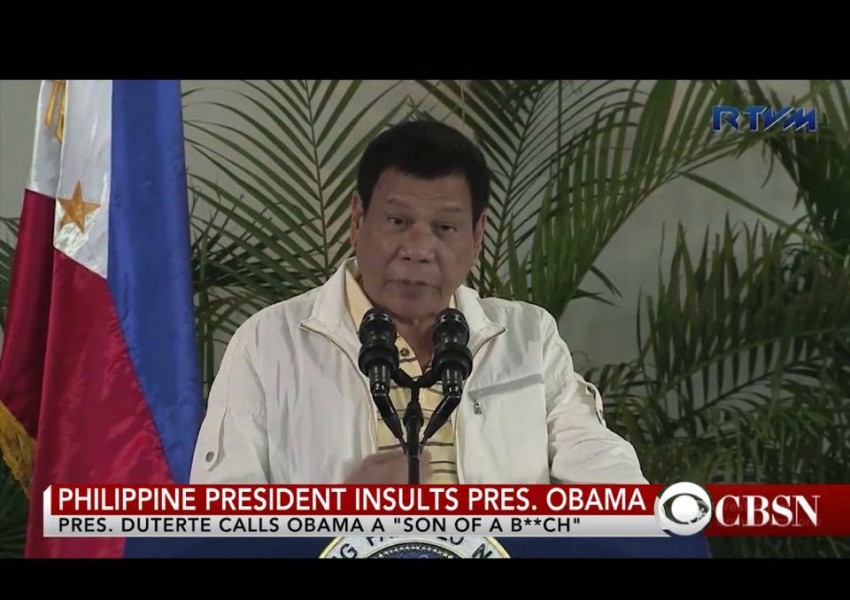 Филипинският президент към Обама: Кучи син! (ВИДЕО)