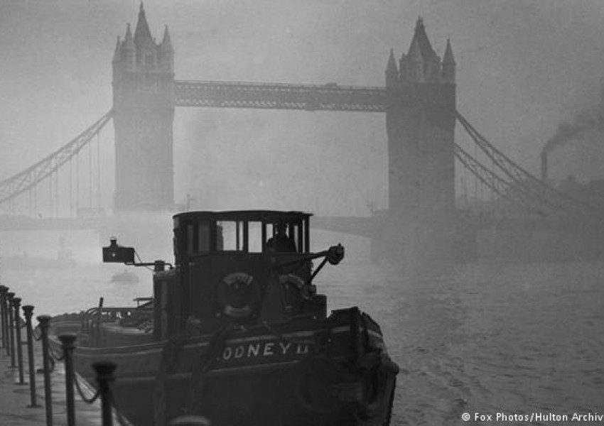 Големият смог-убиец в Лондон (СНИМКИ)