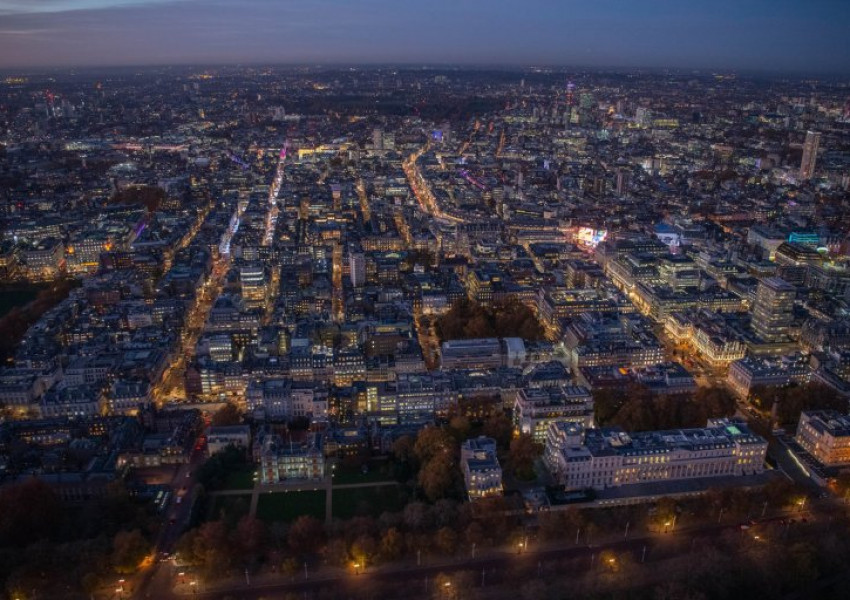 10 уникални кадри на Лондон от високо