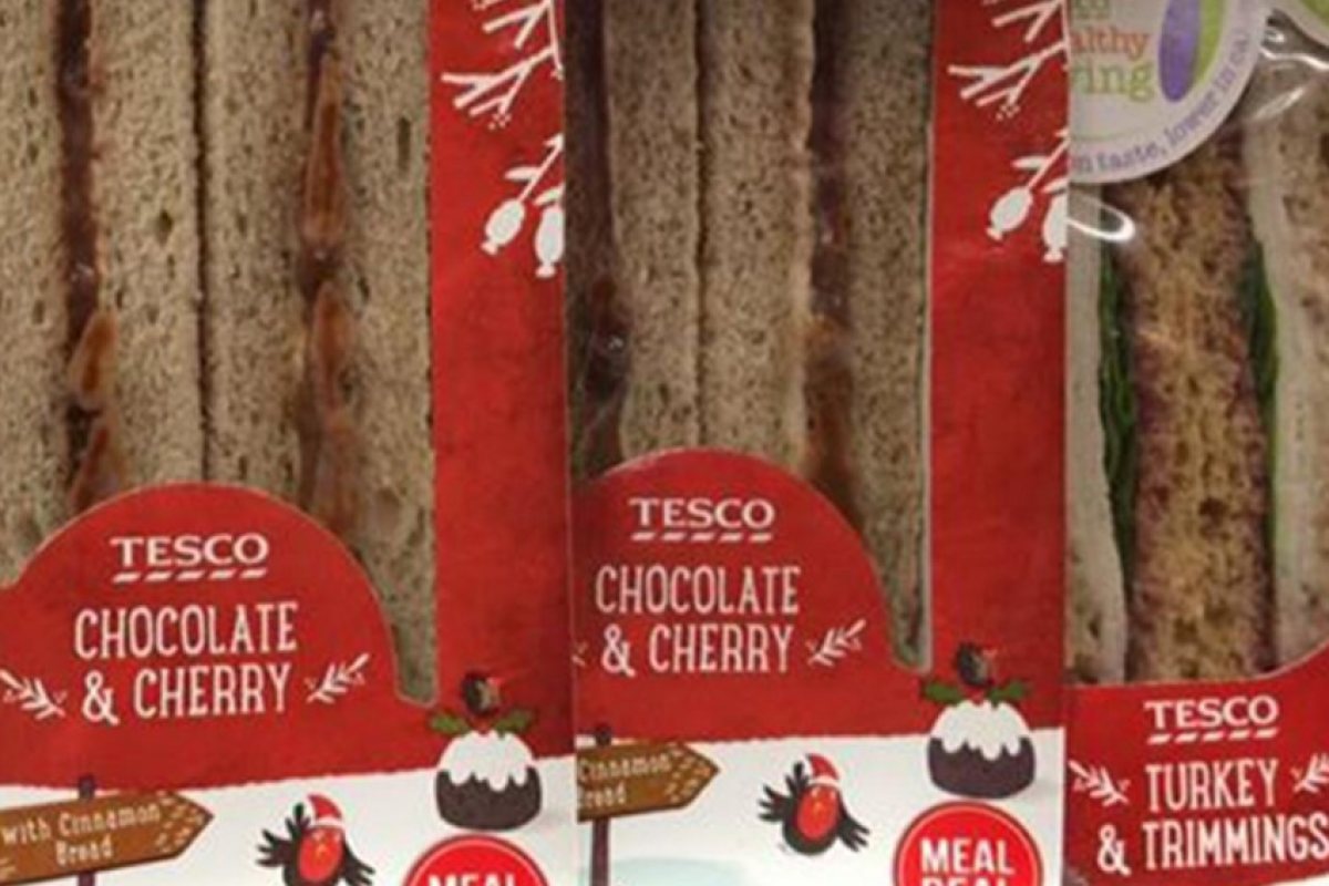 Коледен дух или лудост? Tesco пусна сандвичи с шоколад