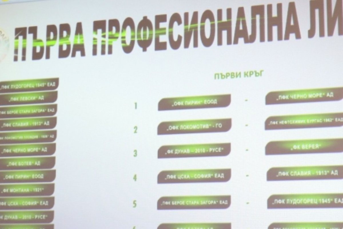 ЦСКА срещу Славия на старта на “А” група 