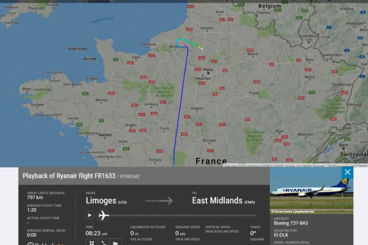 Полет на Ryanair каца извънредно в Париж