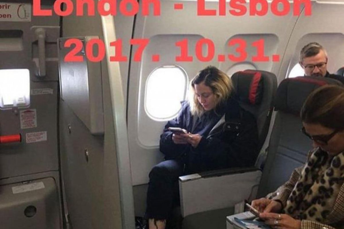 Мадонна пътува в икономична класа за Лисабон!