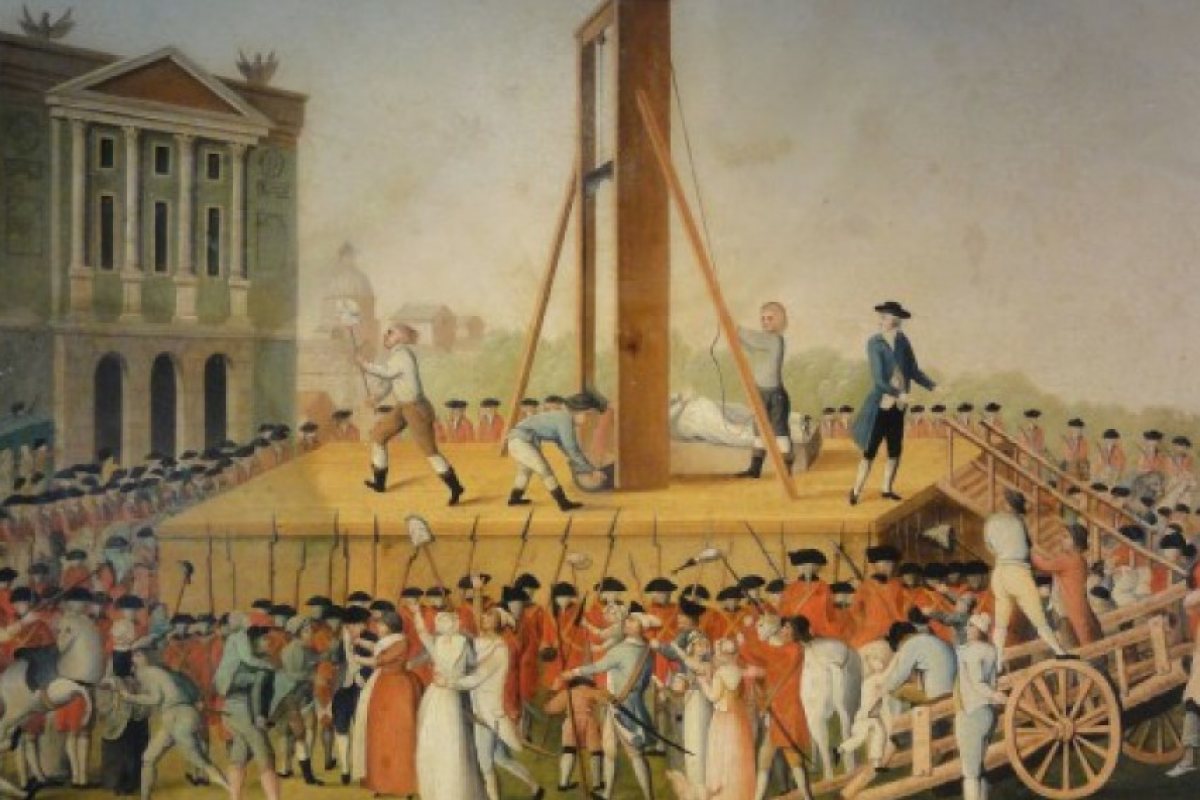 25.4.1792 г.: Във Франция е въведена екзекуция с гилотина
