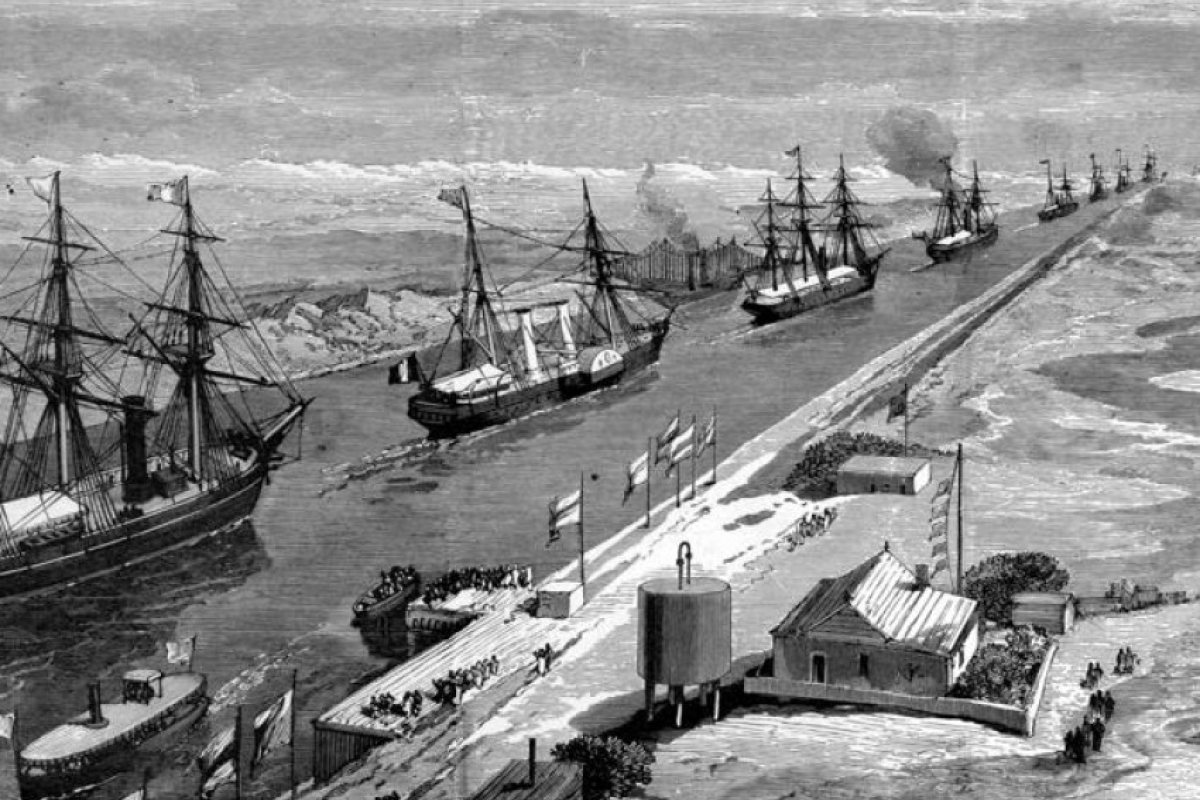 25 април 1859 г.: Започва строежът на Суецкия канал