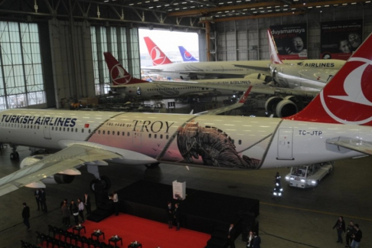 Turkish Airlines пусна тематичен „Троя“ самолет 