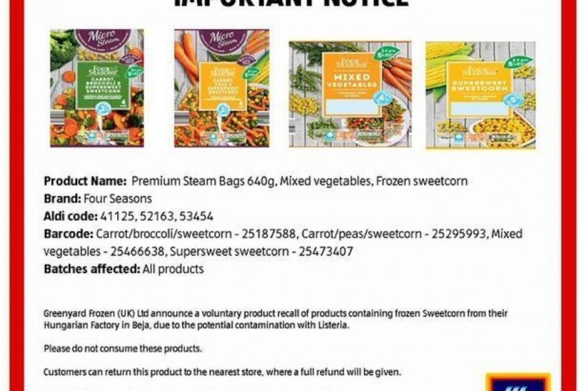 Замразени продукти в британски супермаркети заразени с опасна бактерия