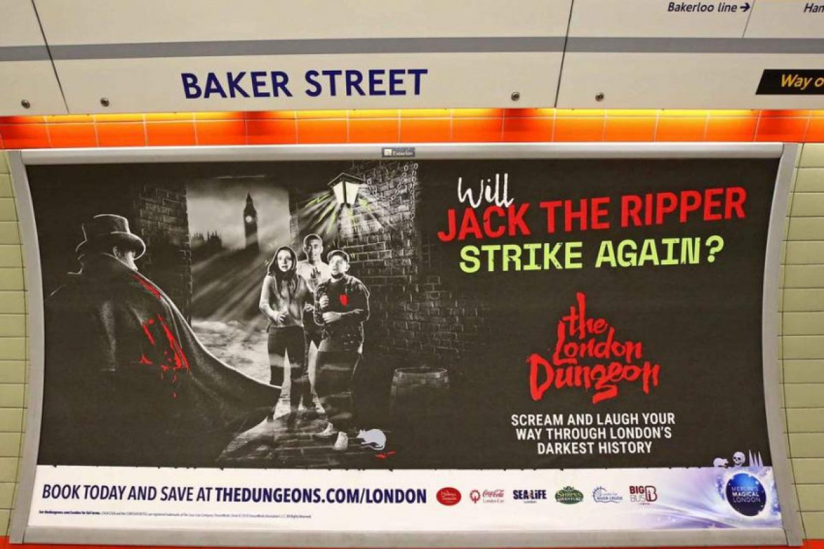 Реклама на увеселителния парк London Dungeon предизвика гнева на феминистките в Лондон (СНИМКИ)