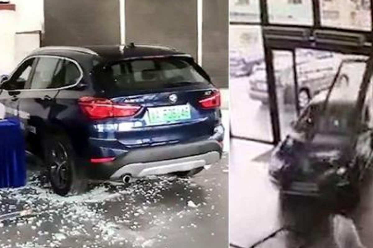 Пробно шофиране на БМВ завърши с пълен погром (ВИДЕО)