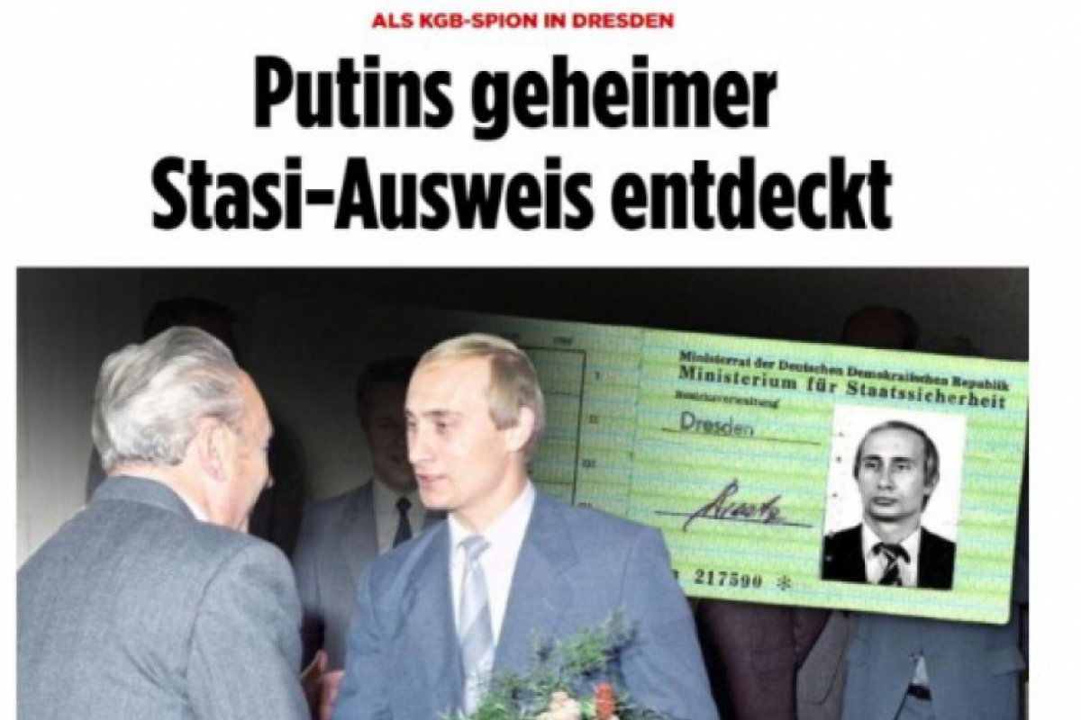 Служебна карта на името на Путин била открита в архивите на Щази